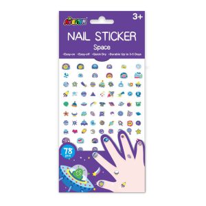 Large Nail Stickers - Space (78 pieces)