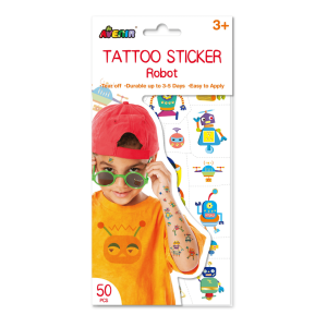 Tattoo Sticker - Robot (50 pcs)
